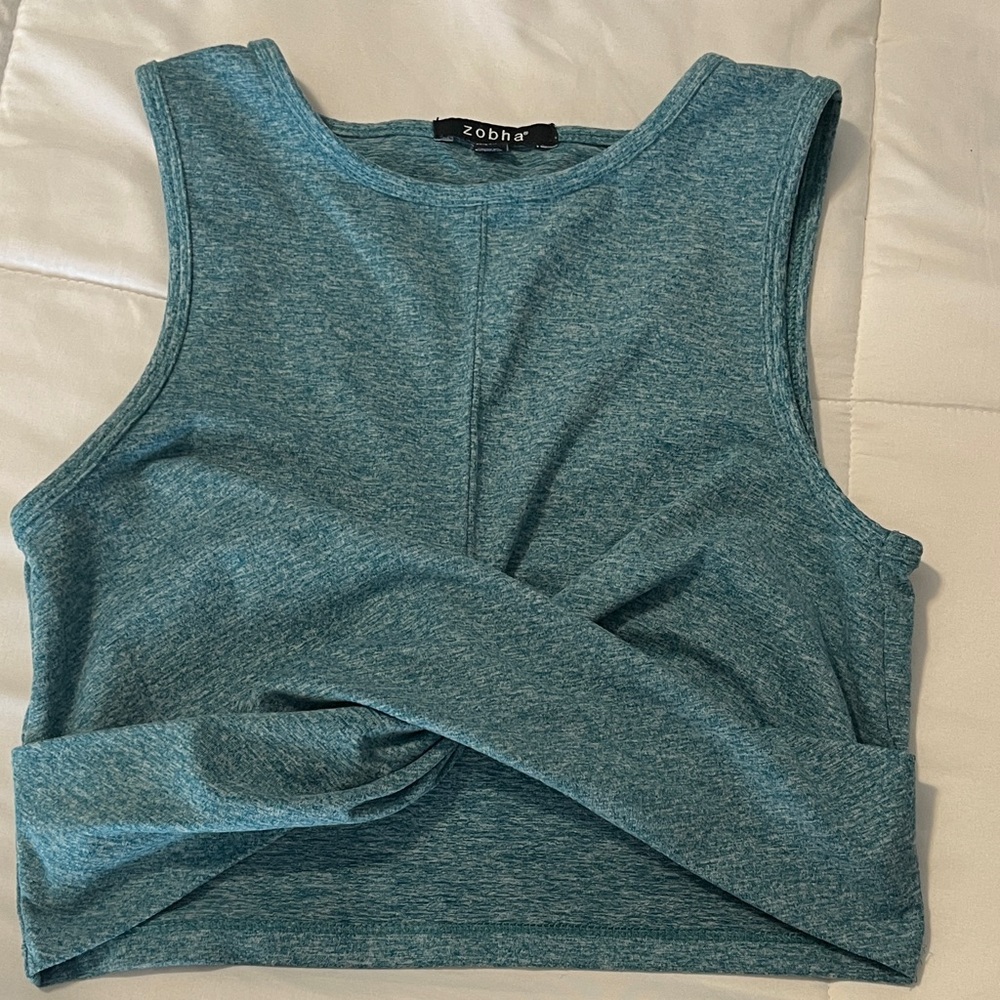 Zobha Aqua Heather Top